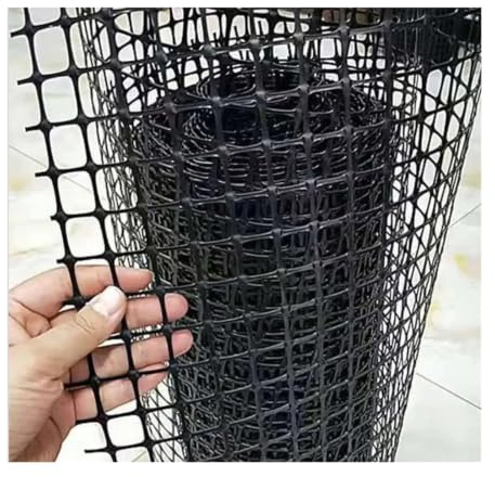 ABS trädgårdsgitternätstaket | Svart 2-3 cm Mesh 0,5Mx(2-10)M Trädgårdsgård Balkong Räcketrappa: Katt Husdjur Kycklingänder(Black Mesh 2cm,0.5Mx3.0M)