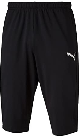 PUMA Men's Liga Training 3/4 Pants, Black, S UK