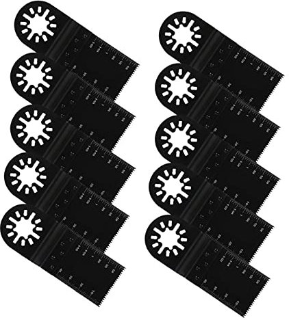 10 Pcs Oscillating Multi Tools, Multitool Blades Tool Blades,Multitool Blades,Quick Release Saw Blade Kit for Electric Tool Accessories for Wood, Metal and Plastic,Bosch Multitool Blades.