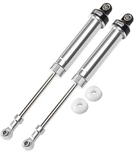 Aluminium 6061-T6 Rear Internal Dampers (140mm) for LOSI 1/10 Hammer Rey U4 Rock Racer-LOS03030 Upgrades - Silver