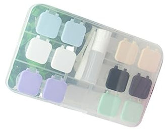 Healeved Objektiv-aufbewahrungsset Augenfall Für Männer Aufbewahrungsbehälter Für Kontaktlinsen Kontaktlinsenzubehör Objektivwerkzeug Spiegelbehälter Für Kontaktlinsen Container