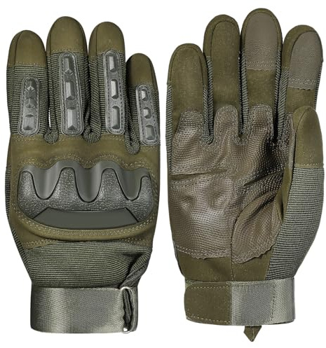 Hemobllo Guantes Tácticos para Hombre Protección Completa Diseño Ergonómico Antideslizante Guantes de Ciclismo y Motocicleta para Actividades al Aire