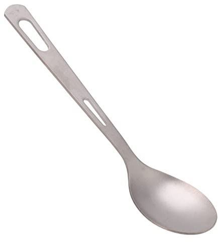 Campingbestick i titan, lätta campingredskap för utomhusbruk Bärbar bestick Vandringsbestick Återanvändbar bestick för ryggsäcksvandring, vandring, picknick, resor (Sked)
