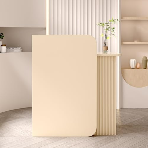 Receptionsskrivbord med låsbar låda, modernt bänkbord för kontor, salong och detaljhandelskassa