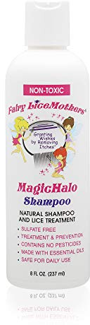 Fairy LiceMothers MagicHalo Shampoo, Lice Prevention Shampoo with Essential Oil, Formulated for Head Lice Removal, No Sulfates and Pesticides Free, (8 fl oz)