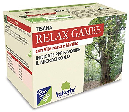 Valverbe, Tisana relax gambe bio, 20g