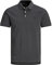 Jack & Jones Herren Slim Fit Polo Shirt JJEPAULOS Uni Sommer Hemd Kragen Kurz Arm Basic Pique Cotton, Farben:Dunkelgrau-3, Größe:M