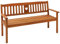 Dehner Gartenbank Heart, 3-Sitzer, 90 x 158.5 x 61 cm, FSC®-zertifiziertes Akazienholz, braun