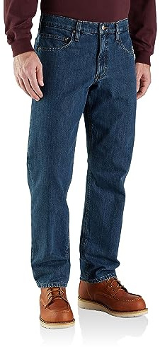 Carhartt Men's Relaxed Straight Lined Jean, Canal, W36 x L30