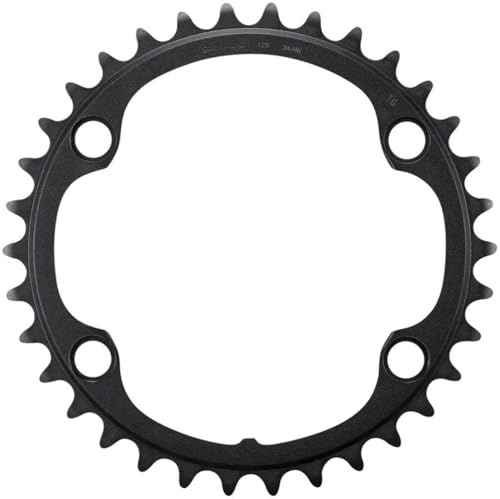SHIMANO Ultegra FC-R8100 12-Speed Chainring - 34t, Asymmetric 110 BCD, Black, NK