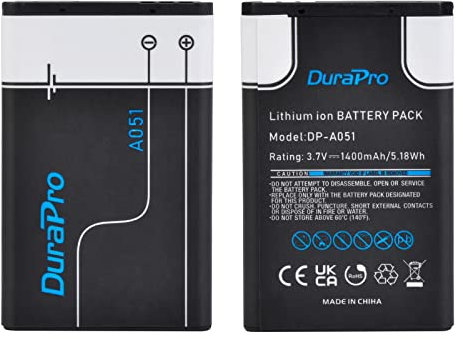 DuraPro 2Pakcs A051 Battery Akku for Fritz!Fon C6 Telekom Sinus 806, Snom M65, Telefunken FHD 170/5