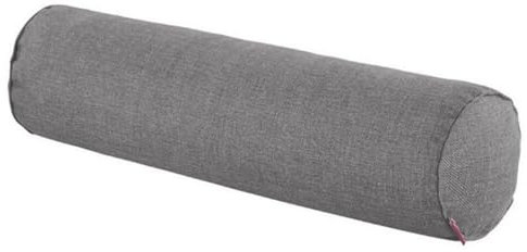 Easnea Rundhalskissen, Leinen, Nackenrolle, langes Lendenkissen, Armstützkissen, Nackenschmerzlinderung, Zylinder-Kissen mit abnehmbarem Bezug für Schlafen/Stuhl/Auto/Sofa, Grau, 15 x 60 cm