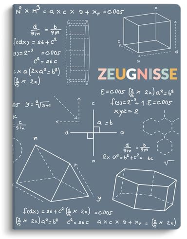 SKYDUE Zeugnismappe A4, Hochwertige Kunststoffmappe Mit 30 Hüllen, Zeugnismappe Für Zeugnisse Zu Archivieren Und Wichtige Dokumente Zu Organisieren(Blau)