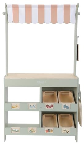 Little Dutch 2506 Holz Kaufladen mit Zubehör - Mint