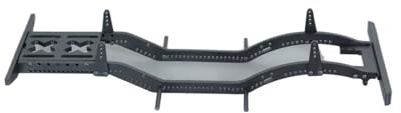 RC Crawlers Components For Axial For SCX10 D90 TF2 For B5 1/10 RC Car Crawler Upgrade Metal Chassis Set Rails Frame With Shock Towers For Leaf Springs Mounting Holes
