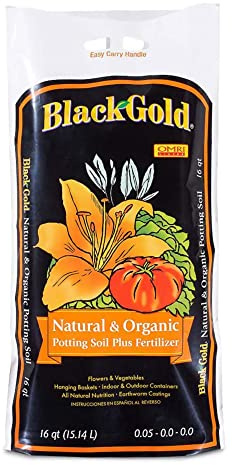 Black Gold 1302040 16-Quart All Organic Potting Soil