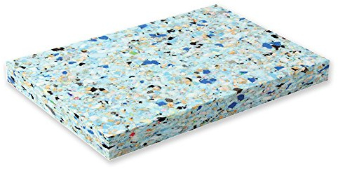 Yoga Studio Chip Foam Block - 20.5cm x 30.5cm x 2.5cm, 1in. Recycled Chip Foam Yoga Block, Portable, Lightweight Yoga Block