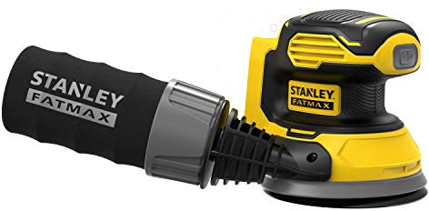 Stanley FATMAX Ponceuse Excentrique Sans Fil 18V 12000 trs/mn Sans Batterie Ni Chargeur Gamme FATMAX V20 SFMCW220B-XJ