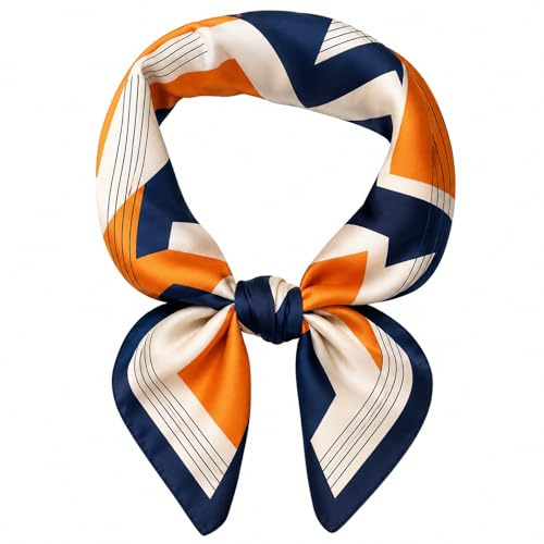 MAIRY Womens Scarves Square Bandanas Satin Head Silky Scarfs Fashion Neckerchief Ladies Scarves Silk Square Neckerchief Scarf,GB070220