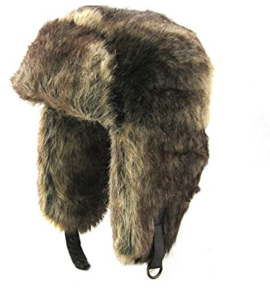 Générique Chapka en Fausse Fourrure pour Homme Femme Chapeau de Trappeur d'hiver Aviateur Ear Flap Casquette Russe Bonnets Chapeaux Chaud Patinage Ski