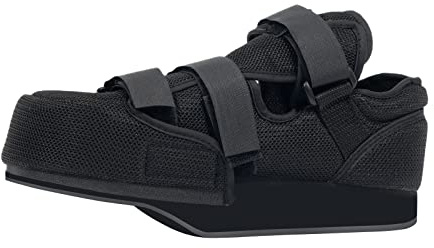 GHORTHOUD Scarpa post-operatoria a punta chiusa per avampiede, scarponcino medico da passeggio per dita rotte, tutore ortopedico per piede post-alluce valgo, tutore chirurgico (S)