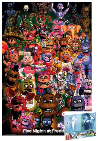 Close Up Five Nights at Freddy's – affisch (Ultimate Group) (storlek: 61 cm x 91,5 cm) (affischer och affischer)
