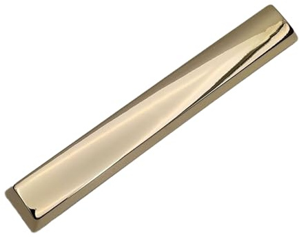 YIBAISI Alloy Spacebar Keycap Gold/Silver Finish High Durability Metal Keycaps for Mechanical Keyboards Enhances Typing
