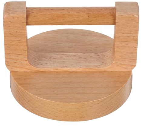 HOMSFOU Strumento per Pressa Manuale in Legno Baren per Stampa Blocchi Utensile per Lucidatura di Biglietti Baren per Linoleografia Strumento per Pressa Portatile