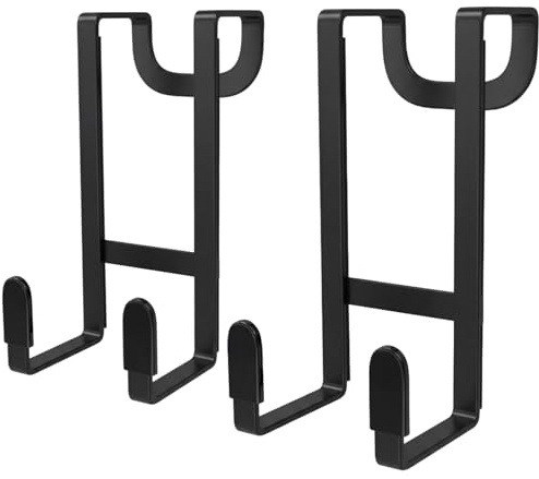 Ceriselle Crochets de Porte à Suspendre, patère de Porte et Crochets à vêtements, Lot de 2 Crochets sur Porte, Crochets Robustes pour Vestes, Serviettes et Sacs, sans perçage, pour Portes de 4 à 4,8