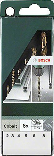 Bosch 2 609 255 087 - Juego de 6 piezas de brocas para metal HSS-Co, DIN 338