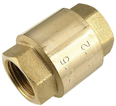 Rückschlagventile leichte Bauform, bis PN 12 - G 3/8 bis G 4 für Druckluft Wasser (G 2, Werkstoff: Messing)