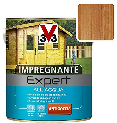 V33 Impregnante All'Acqua Expert 0,75 Lt - Noce Scuro