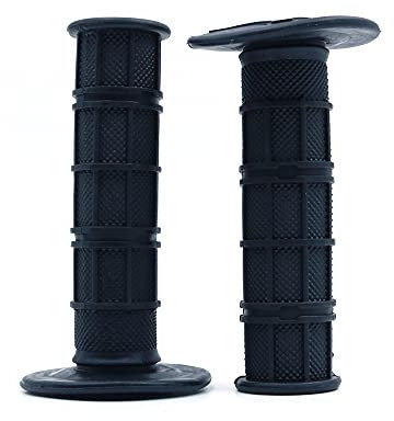 ANCLLO Motorcycle Grips Non Slip Rubber Bar End Thruster Grip 21mm 24mm Motorcycle Comfort Hand Handlebar Grip Thruster Grip