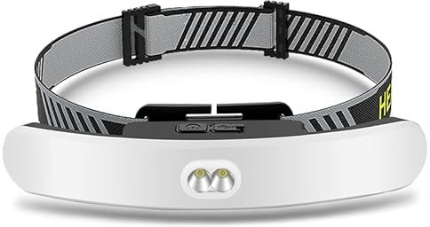 Torcia frontale LED ricaricabile,20000 lumen Proiettori a fascio largo super luminoso a 6 modalità, faretto impermeabile Torcia frontale faro a luce rossa per campeggio, ciclismo, caccia, elmetto