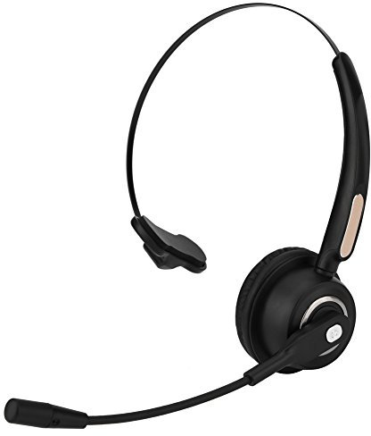 Zunate Casque Bluetooth pour Centre d'appels, Casque sans Fil pour Centre d'appels avec Microphone antibruit et Interface Micro USB pour Ordinateur, téléphones, Tablette, Temps d'appel de 12 Heures