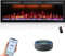 Mystflame Crystal 50 Pro con Wi-Fi - Chimenea Eléctrica de la Pared, 127 cm, Estufa con 3 Colores de Leños y Llamas, Smart Home Control a través de Alexa y la Aplicación Móvil