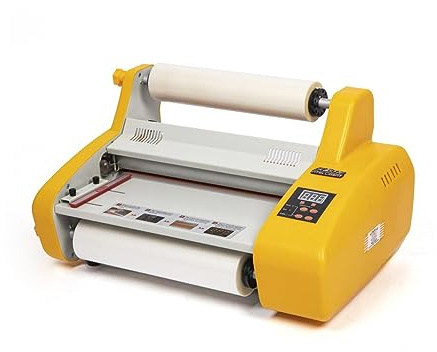 DEJUN Laminating Machine 13 Hot and Cold Roll Laminator 110V Digital Thermal Laminating Machine for Single/Dual Sides Lamination