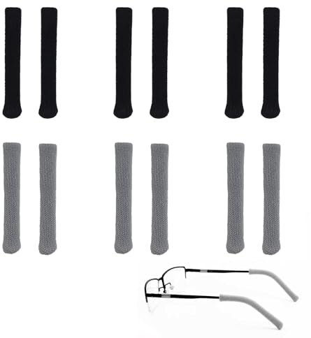 MYLERCT Protege Branche Lunette, 6 Pièces Accessoires pour Lunettes, Branches Antidérapantes, Utilisés pour les Lunettes de Soleil, Lunettes de Lecture, Lunettes de Myopie