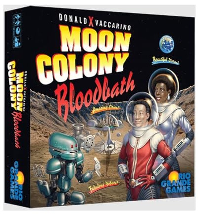 Rio Grande Games Moon Colony Bloodbath Strategy Card Game, 1-5 Players, Engine Building Board Game Ages 14+