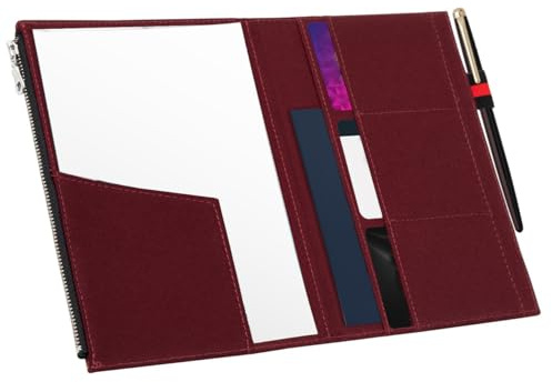 WANDERINGS Étui À Fermeture Éclair Avec Fentes Pour Cartes Pour Carnets De Voyage – Format A5 14x21 cm – Tissu En Coton 100% Durable – Accessoire Pour Planificateurs Et Journaux Rechargeables