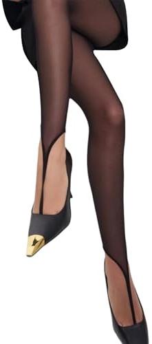 Maxtonser 1 Pezzo delle Donne Traspirante Antiscivolo Footless Collant Con Toe Loop Design Durabilità Maglia Trasparente Collant Calze Per L'usura Quotidiana