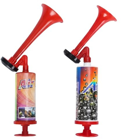 2Pcs Air Horns, Handheld Air Horn Set with Gas Horn Functionality, Portable Fog Horn for Marine and Sporting Events, Easy Activation and Loud Sound Output,air horn handheld