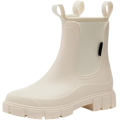 Generisch Bottes d'équitation pour femme - Bottes courtes en caoutchouc - Bottes d'équitation - Bottes d'équitation - Bottes en caoutchouc mi-hautes - Bottes en caoutchouc antidérapantes