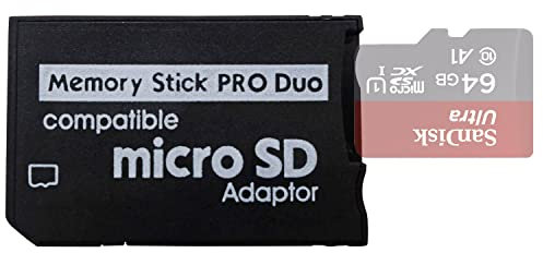 LEAGY Adattatore Memory Stick PSP 1000, PSP 2000, PSP3000, Micro SD a Memory Stick PRO Duo MagicGate Card per, Handycam, Fotocamera, Sony Playstation Portable