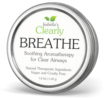 Clearly BREATHE, Natural Congestion Relief | Sinus and Allergy Blend | Aromatherapy Chest Rub with Peppermint, Eucalyptus, Chamomile | Vegan and Cruelty Free | Made in USA