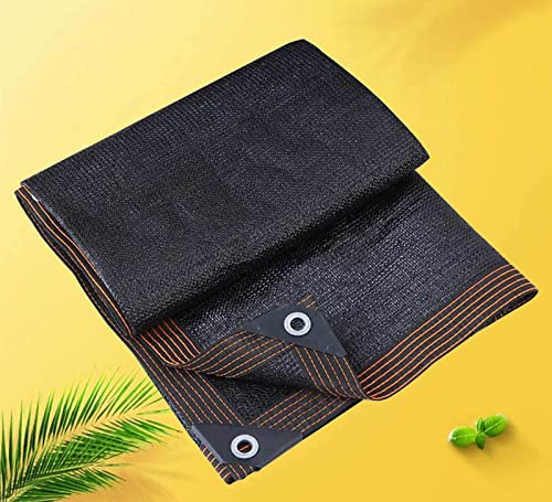 AuMarndi Toldo Vela para Jardín Malla para Patio Tejido Transpirable Protección Solar Aislamiento Térmico Protección Exterior Protección Plantas Flores Patio Color Negro 4x8