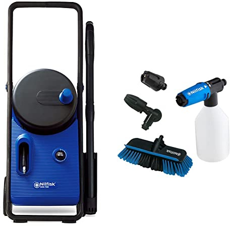 Nilfisk Core 150 bar High Pressure Washer with Power Control for Home, Garden and Car, Blue, 128471331 & Alto Click & Clean Car Cleaning Kit
