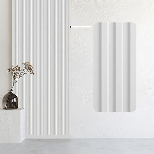 Bildershop-24 14er Set Wandpaneele & Deckenpaneele Dekowa in Weiß matt 125 x 10,7 x 1,5 cm