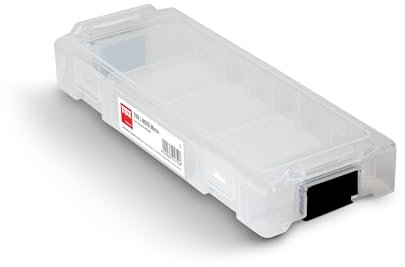 TOX L-BOXX Micro, empilable et encliquetable avec le système L-BOXX, divisible en jusqu'à 8 compartiments, rangement clair pour chevilles et vis, transparent, 1 pièce, 094900805