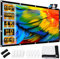 Pantalla Proyector 100 Pulgadas, LEORFI Portátil Pantalla Proyector Soporte 16:9 4K Full HD, 227x127 cm Pantalla de Proyección de Doble Cara para Patio, para Cine casa Camping Eventos Recreativos